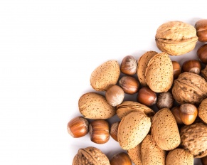 nuts. healthy