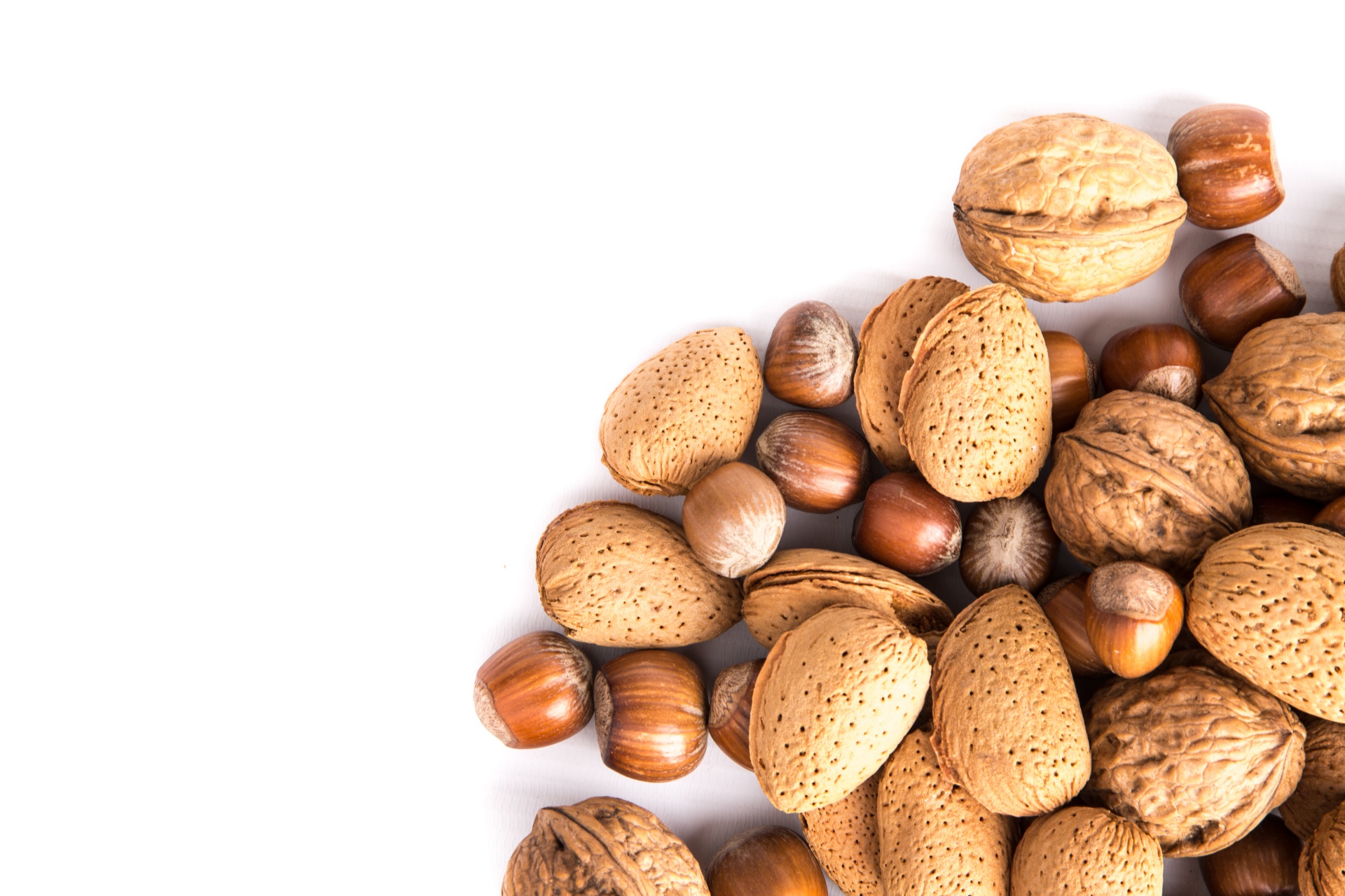 nuts. healthy