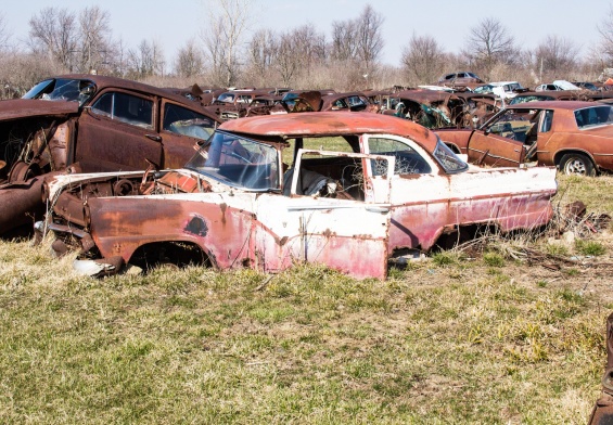 junk cars, recycled cars