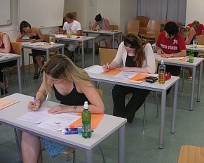 students in class