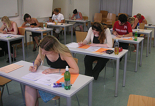 students in class