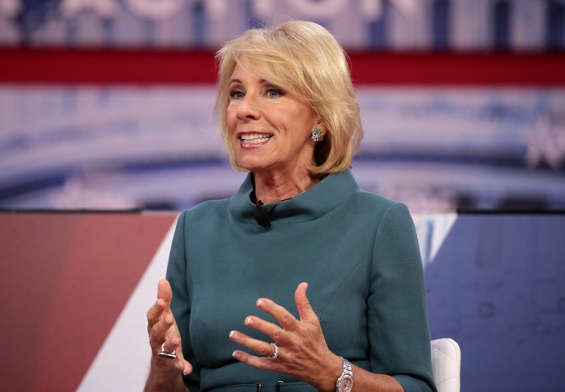 secretary of education Betsy DeVos