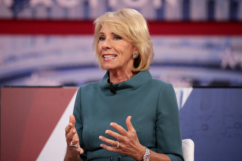 secretary of education Betsy DeVos