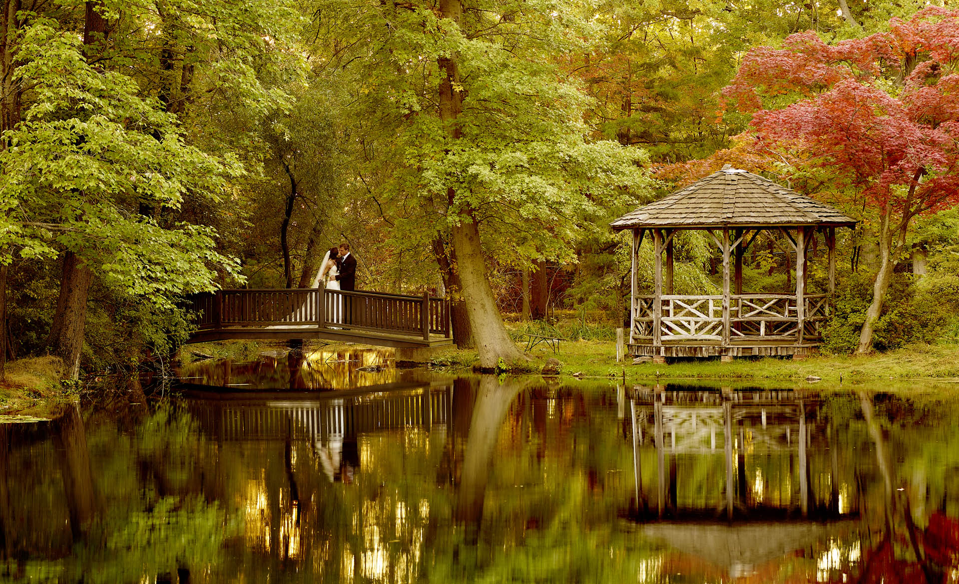 park wedding photo