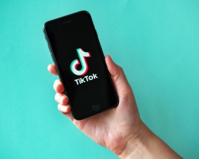 TikTok application on an Iphone