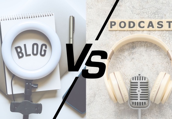 podcasting vs blogging