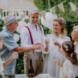 family enjoying vow renewal ceremony